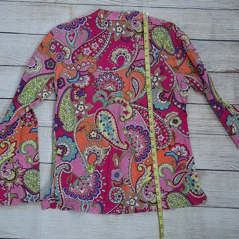 Vera Bradley Pink Swirls Pajama Top - Picture 7 of 10